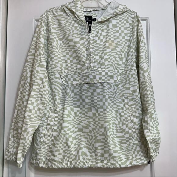 VOLCOM Earth Tripper Windbreaker II, Sage Green, Water Repellant, Packable, M - Picture 3 of 16